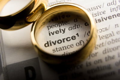 Dictionary definition of Divorce following on separation agreements